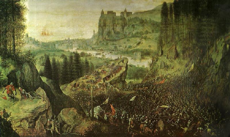 Pieter Bruegel sauls sjalvmord oil painting image